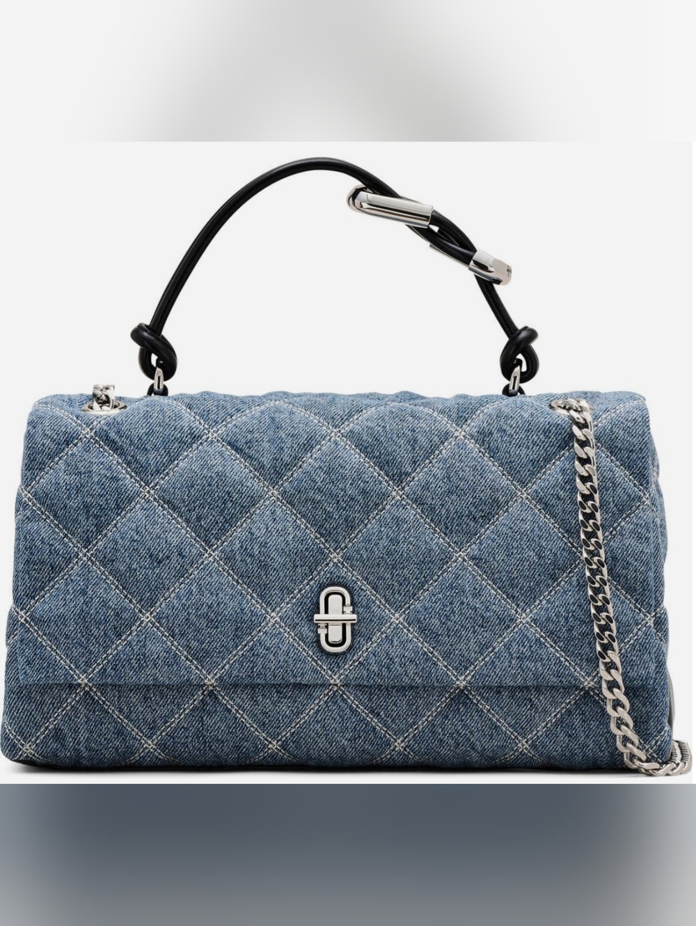 MARC JACOBS The Quilted Dual Chain Shoulder Bag